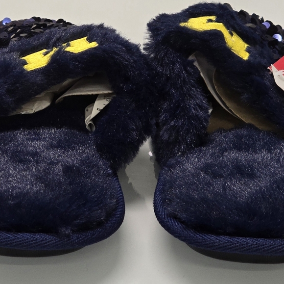 FOCO Women's NCAA University of Michigan Ladies Sequin Fashion Slippers - Picture 4 of 5